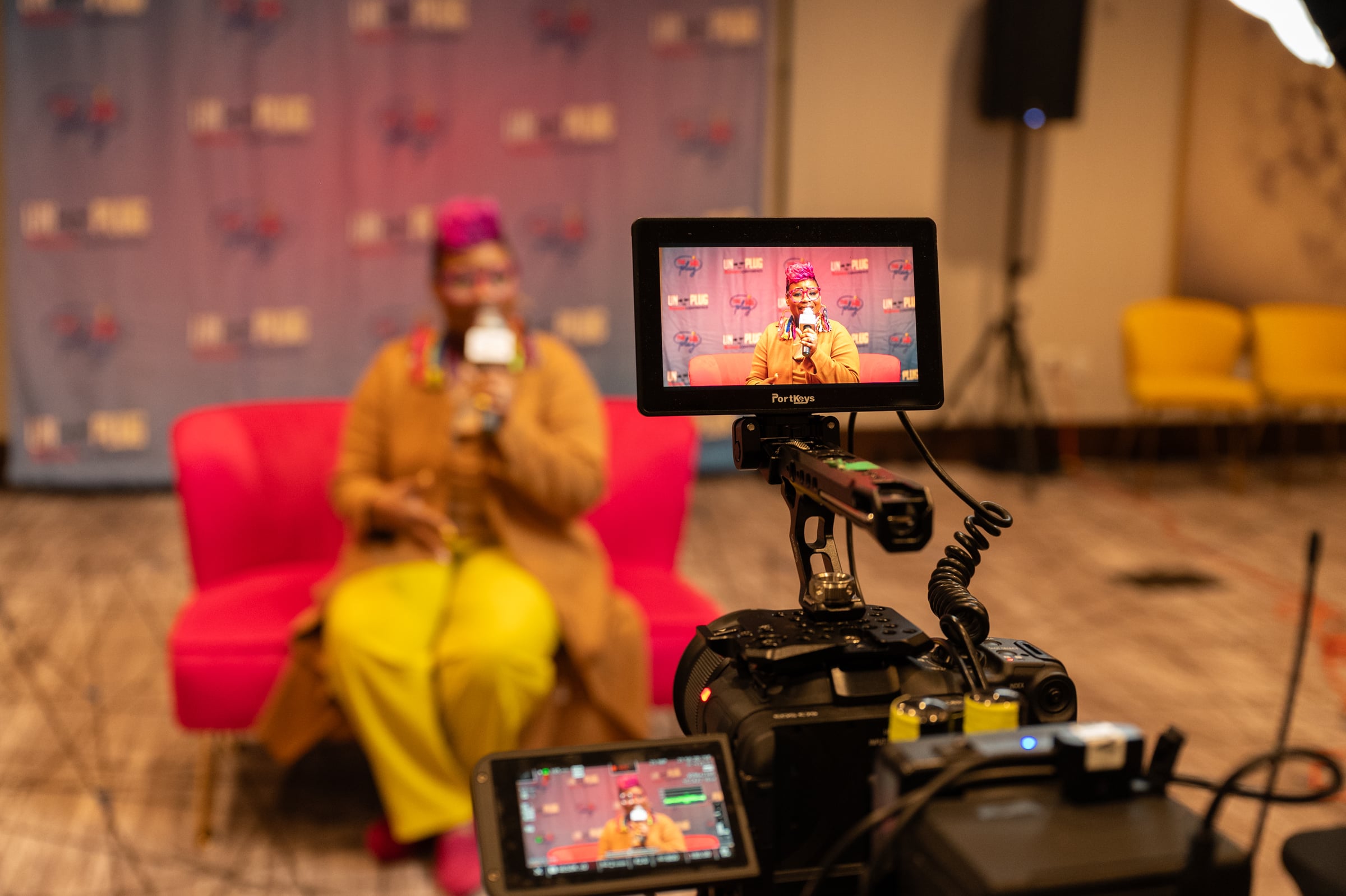LaShawn Davis recorded speaking at an UNPLUG session